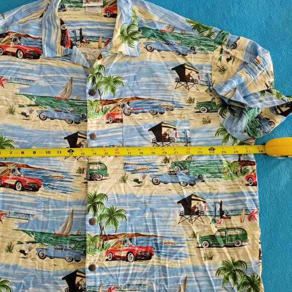 WALT DISNEY WORLD Hawaiian Shirt MICKEY GOOFY PLUTO DONALD Beach Vacation Sz XL - Picture 6 of 12